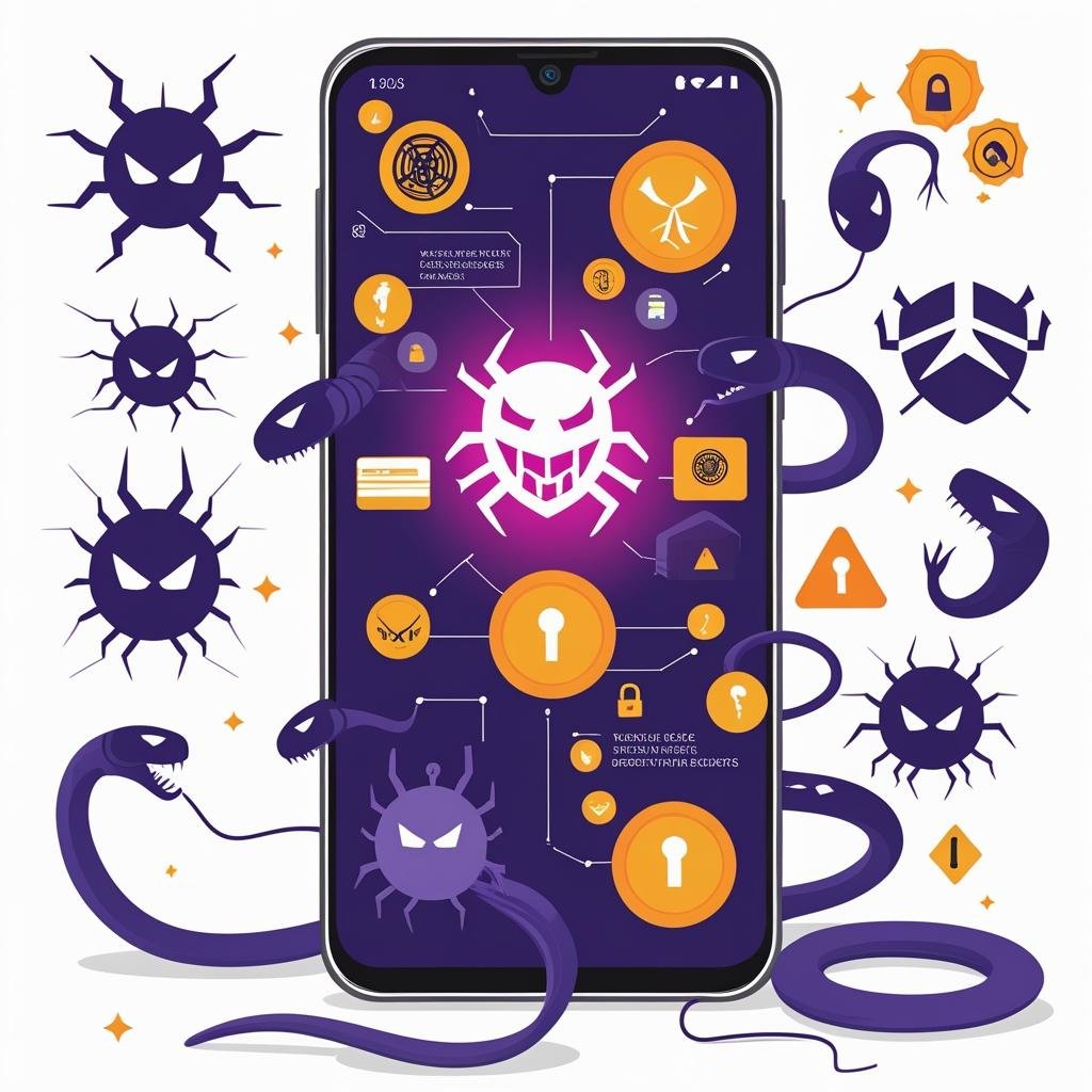 Android phone under attack visualization